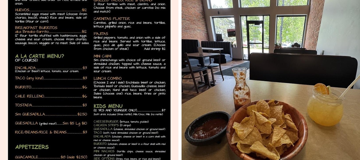 Casa Magnolia Menu
